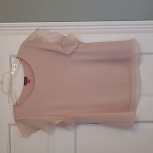 Women's pink shimmer blouse